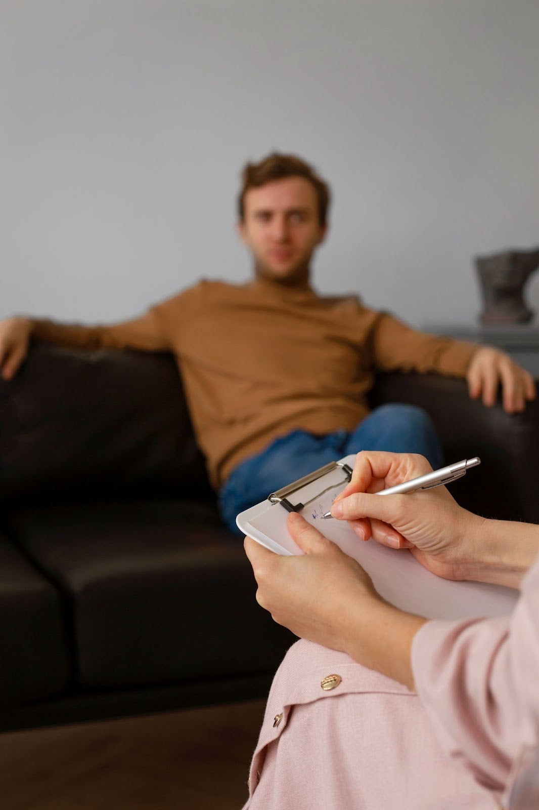 man undergoing therapy 