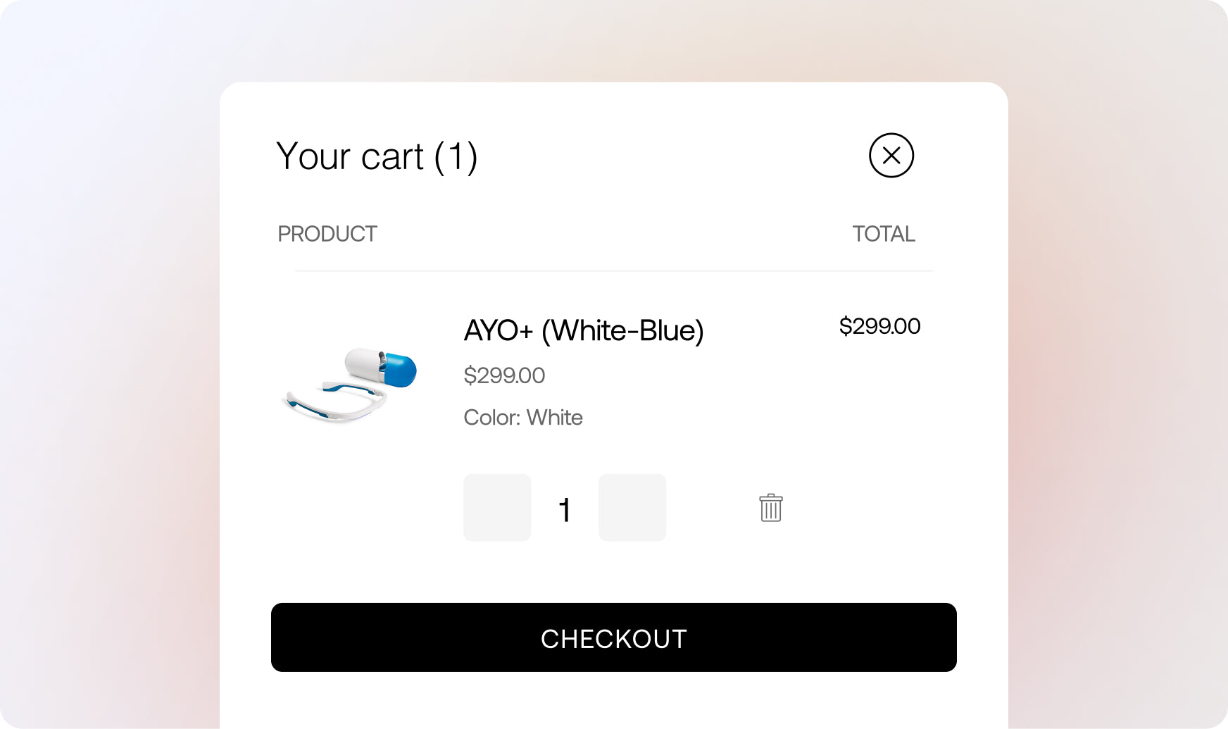Buy AYO - step 1